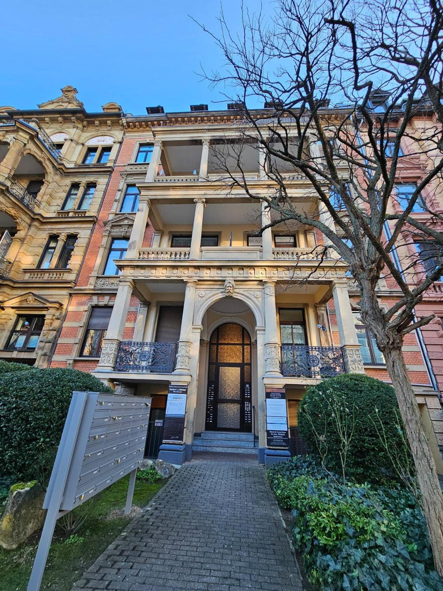 Apartment Wiesbaden Mitte, Zentral Am Park, Congresscenter 5 Min, Bahnhof 10Min Exteriör bild